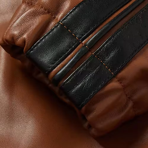 Chándal de Cuero para Hombre con Chaqueta con Cremallera y Pantalones de Cuero para una Moda Urbana Elegante - Product Image 4