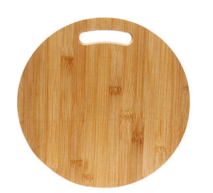 Tabla de cortar redonda de madera para uso en cocina - Product Image 1