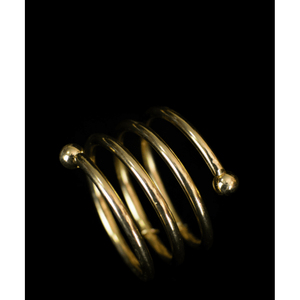 Luxury Gold Hammered Napkin Ring Round Textured Design Metal Holder Modern Table Decor for Weddings and Dining - Product Image 6