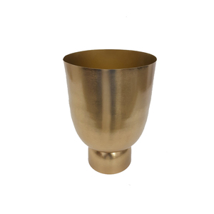 แจกันเหล็กลายดอกไม้สีทองสำหรับตกแต่งบ้านร้านอาหารโต๊ะแจกันโลหะงานแฮนด์เมดจำนวนมากดีไซน์คลาสสิก - Product Image 3