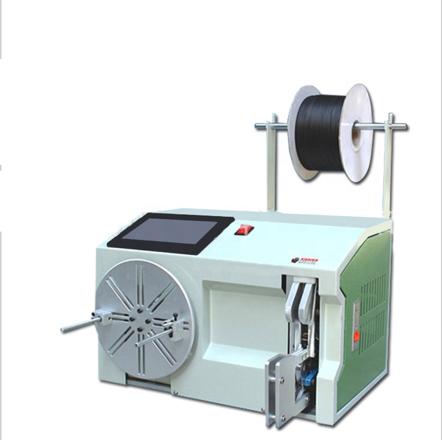 MTF Mobile Phone Data Cable Winding Machine Automatic Computer Control Two Shapes Adjustable Button Screen Rubber Core