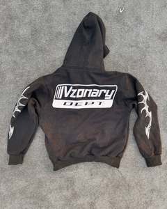 Sweat à capuche oversize pour homme Speedy Winter 100% coton molletonné, délavé à l'acide, impression sérigraphiée, personnalisable, livraison rapide, faible MOQ - Product Image 3