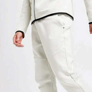 <b>Men's</b> 2-in-1 Casual Winter Tracksuit Grey Fleece <b>Hoodie</b> Pullover Sweatshirt <b>Black</b> Sweatpants Warm Gym Wear Hooded Collar Solid - Product Image 3