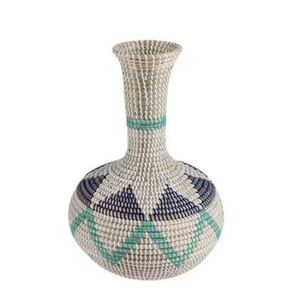 Recién llegado, jarrón de flores de algas marinas con diseño variado para decoración del hogar, mayoristas de lujo, tejido a mano de alta calidad de la India - Product Image 1