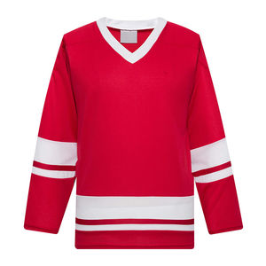 Maillot de hockey sur glace personnalisé avec nom et numéro de joueur, en stock, vente chaude, durable, maillots de hockey sur glace de qualité supérieure - Product Image 1