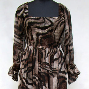 Vintage Style <b>Long</b> Flowy Summer and Spring <b>Dress</b> Women Casual <b>Party</b> Clothes Women Peach Color <b>Dress</b> <b>for</b> Ladies Casual Daily Wear - Product Image 1