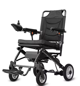 Silla de ruedas eléctrica plegable, ligera, con batería de litio extraíble, lista para enviar, apta para viajes en avión. - Product Image 1