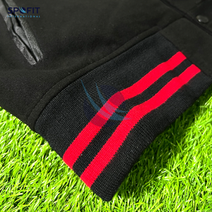 แจ็คเก็ตวาร์ซิตี้สตรีทแวร์ฤดูหนาวปี 2025 สำหรับผู้ชาย ทำจากผ้าขนสัตว์ 100% คอตั้ง ปักลายด้านหน้าแบบกำหนดเองได้ ผลิตตามสั่ง ทรงสปอร์ต - Product Image 5