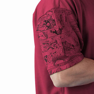 T-shirt pour homme de qualité supérieure, couleur marron, coupe ajustée, col rond, coton et polyester, vêtements de rue, pull pour homme adulte - Product Image 5