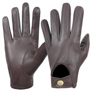 Gants de conducteur en cuir de vachette premium personnalisés en gros pour la conduite de camions lourds prix d'usine à bas prix en gros - Product Image 4