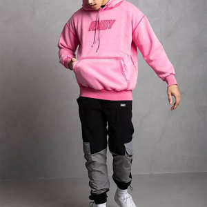 Sudaderas lisas Unisex de alta calidad al por mayor con logotipo bordado personalizado de gran tamaño para hombres 2024 - Product Image 3