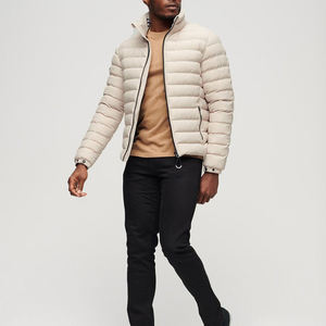 Chaqueta de plumón brillante para hombre, chaqueta acolchada personalizada con burbujas gruesas y cálidas, chaqueta acolchada térmica con capucha - Product Image 2