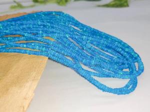 AAA+ 16 Inch Blue Fire Ethiopian Opal Beads 100% Natural Smooth Opal Crystal Blue Opal Beads for Birthday <b>Gift</b> - Product Image 4