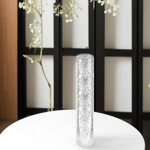 HST2514SS - โคมแก้วลายจุดสีเงินสำหรับเทียนฮิวริเคน แบบไม่มีฐาน - 2.5 x 14 นิ้ว - Product Image 2