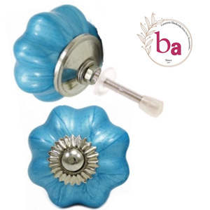 Bleu néon Melon céramique boutons polyvalent armoire tiroir porte poignée cuisine chambre salle de bain extérieur entrepôt salon Villa - Product Image 1