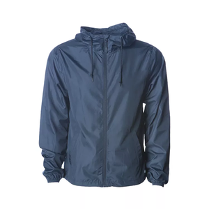 Outdoor Waterproof Breathable Hooded Windproof <b>Mens</b> Customizable <b>Summer</b> Rain <b>Jackets</b> 100% Polyester Zipper Closure - Product Image 4