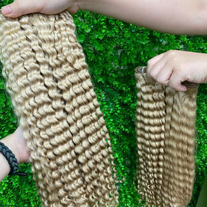 Tejido de cabello humano vietnamita de color ondulado profundo, súper doble cabello de lujo, envío DHL un donante - Product Image 1