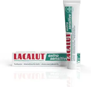 LACALUT超敏感牙膏，修复和保护敏感牙齿-蛀牙预防和去污75毫升
