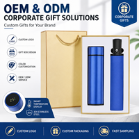 Ensemble cadeau tasse et parapluie avec affichage de la température intelligent OEM ODM, logo personnalisé, coffret cadeau d'entreprise, cadeau promotionnel