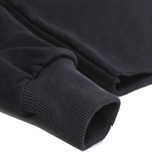 Stylish Women's <b>Long</b> Sleeve Hooded Crop <b>Top</b> Fleece Casual Winter Wear Quick Dry <b>Black</b> - Product Image 4