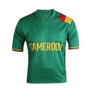 Maillot de football de l'équipe internationale réversible en gros T-shirt de football version fans du Sénégal Maroc et du Cameroun unisexe - Product Image 5