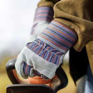 Poignée en cuir résistant pour une durabilité ultime, gants de travail avec design en maille respirante pour un confort tout au long de la journée - Product Image 4