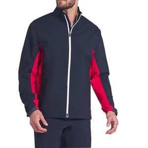 Derniers modèles de vestes de pluie en gros, top tendances, vêtements pour hommes, coupe-vent, vestes de pluie imperméables à glissière contrastées High Street - Product Image 1