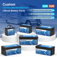 Baterai Pengganti Asam Timbal OEM ODM 12V Lifepo4 50ah 100ah 200ah 300ah Isi Ulang Siklus Dalam Lithium Ion Penyimpanan 12.8V 314Ah