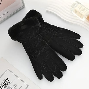 Guantes de Moda Ecológicos para Mujer, Invierno 2025, Cálidos, Resistentes al Viento, Impermeables, Forro de Felpa, para Clima Frío, Deportes al Aire Libre, Ciclismo - Product Image 4