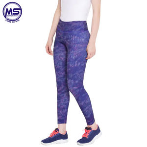 Taille haute Fitness Leggings femmes Sexy cousu Leggings imprimé pantalons d'entraînement pousser personnalisé vêtements de sport - Product Image 3
