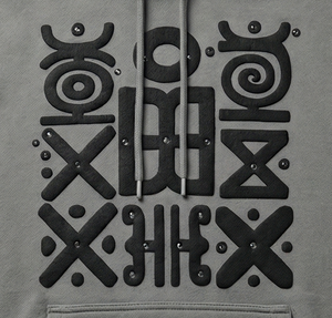 Sudadera con Capucha Premium Ancestral Slouch para Hombre, Ropa Urbana de Diseñador, Estilo Viral, Estilo Urbano, Estampado Puff de Gran Peso, Estilo Y2K, Prenda Cultural - Product Image 6