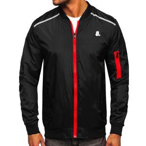 แจ็กเก็ตบอมเบอร์สำหรับผู้ชายแจ็คเก็ตบอมเบอร์น้ำหนักเบาผลิตตามสั่ง - Product Image 1