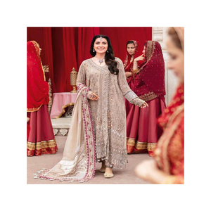 Khadar shalwar kamiz 2023 vente en gros femmes trois pièces costume kurta pantalon ensemble femmes khadar robes pour vêtements d'hiver nouveau - Product Image 3