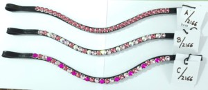 ริโวลี่คริสตัลสำหรับแข่งม้า10มม. สายรัดคิ้วหนังกลับเปิดติดเทปเหนียวสำหรับบังเหียน - Product Image 6