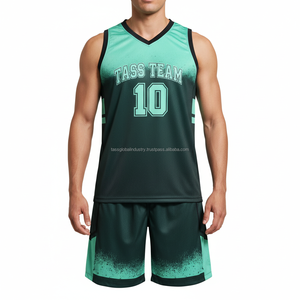 Conjunto de Uniforme de Baloncesto para Hombre Adulto al por Mayor, Camiseta y Pantalones Cortos de Poliéster con Impresión Digital Reflectante, Servicio OEM Personalizado - Product Image 1