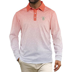 Camisetas Polo de Último Diseño, Ropa Casual, Camisetas Polo de Manga Larga, Color Personalizado, Transpirables, Camisetas Polo para Hombre - Product Image 1