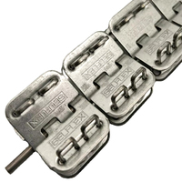 Fabricant turc Selflex, acier galvanisé de haute qualité, attaches prêtes à l'emploi MR03 RS187 Alligator, bandes transporteuses en PVC PU 1000 mm