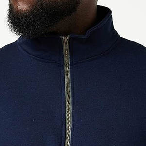 Sweat-shirt pour homme en polaire à demi-zip personnalisé, col rond, polyester, manches longues, logo personnalisé, demi-zip, polaire polaire - Product Image 4