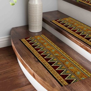 Tapis jaune imprimé - Tapis d'appoint moderne 3D, tapis de sol - Product Image 5