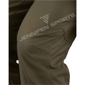 OEM กางเกงล่าสัตว์ผ้าฝ้าย100% คุณภาพสูงสำหรับผู้ชาย, กางเกงลำลองกันลมมีซิปมีกระดุมปิดด้านหน้ามีห่วงเข็มขัดขนาดพิเศษ - Product Image 4