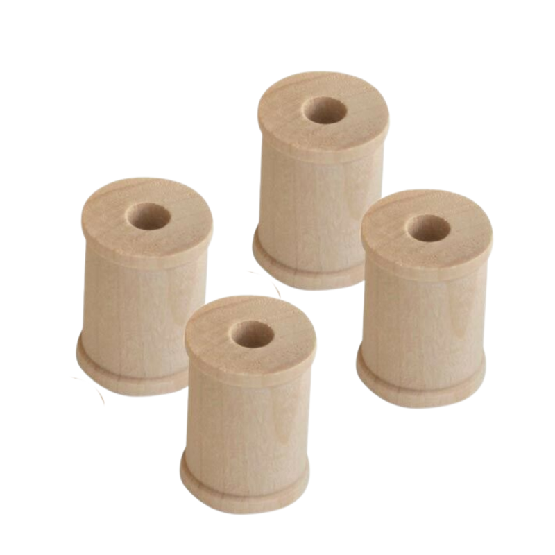 Unfinished Wood Bobbins Natural Wooden Spools