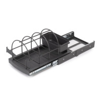 Emuca Espagne Modèle 8131623 Gris Anthracite Plateau d'Accessoires de Cuisine en Plastique à Fixation Inférieure Extraction Manuelle Organisation de Meuble