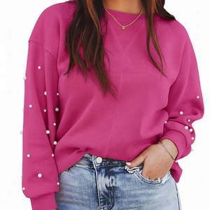 Sudadera Casual para Mujer, Otoño/Invierno 2025, Cuello Redondo, Forro Antidesgarro, Secado Rápido, Transpirable, con Estampado Frontal - Product Image 1