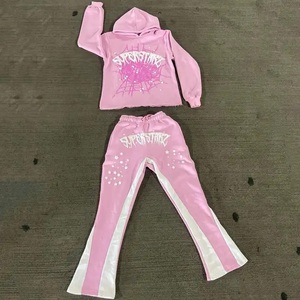 Logo personnalisé d'usine Survêtements Jogger Pantalons de survêtement Terry Surdimensionné Hiver Survêtements Hommes Blanc Unisexe Personnalisé Hoodies Ensemble - Product Image 2