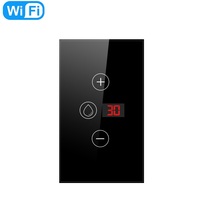 Interruptor de Caldera Inteligente para Hogar, de Vidrio Templado, para PC, Compatible con Zigbee/Wi-Fi, Calentador de Agua, 20A, Pantalla LCD, Control Remoto Vertical
