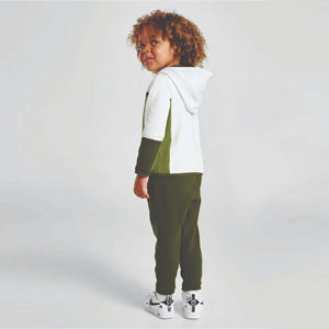 Ensembles de survêtements en coton à capuche pour bébés garçons, taille plus, couleur unie, de haute qualité, chauds, personnalisables, vêtements de printemps - Product Image 3