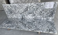 Dalles de granit indien Azul White de qualité supérieure, pierre polie, revêtement de sol pour hôtels, comptoirs de cuisine, escaliers, revêtement mural, pierres décoratives