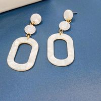 Ensemble de bijoux fantaisie en résine faits à la main : collier et boucles d'oreilles pendantes pour femme