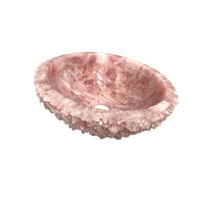 อ่างล้างหน้าหินควอตซ์สีชมพู คริสตัลดิบ ขายดี สำหรับเคาน์เตอร์ครัว ตกแต่งภายในบ้านอย่างมีสไตล์ - Product Image 2