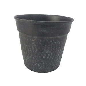 Jardinière ronde en fer avec noir rouillé utilisable pour les fournitures de jardin décoratives pour la maison arrosage des pots de fleurs et des jardinières - Product Image 1
